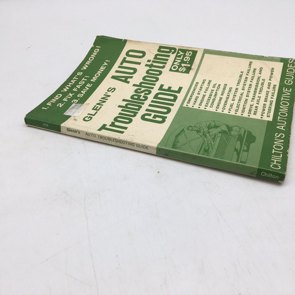 Glenn's Auto Troubleshooting Guide 1970's Book Chilton’s Automotive Guide VTG - Picture 3 of 13